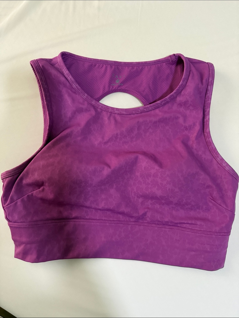 High-Neck Purple Women's Sports Bra - Tavi